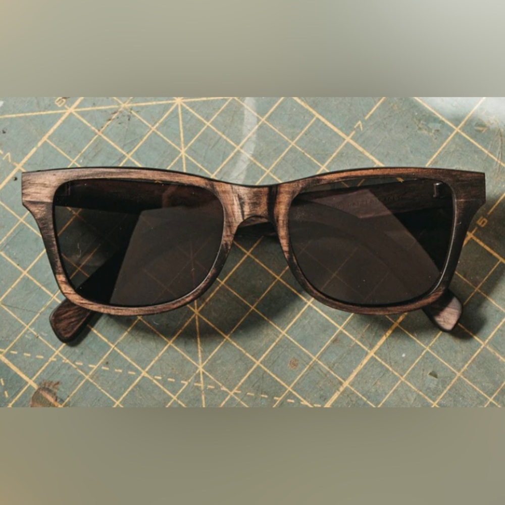 Shwood Sunglasses: Canby Wood, Frame Color: Distressed Dark Walnut